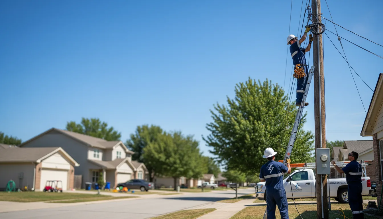 Residential electrician providing installation services in Milford, MA